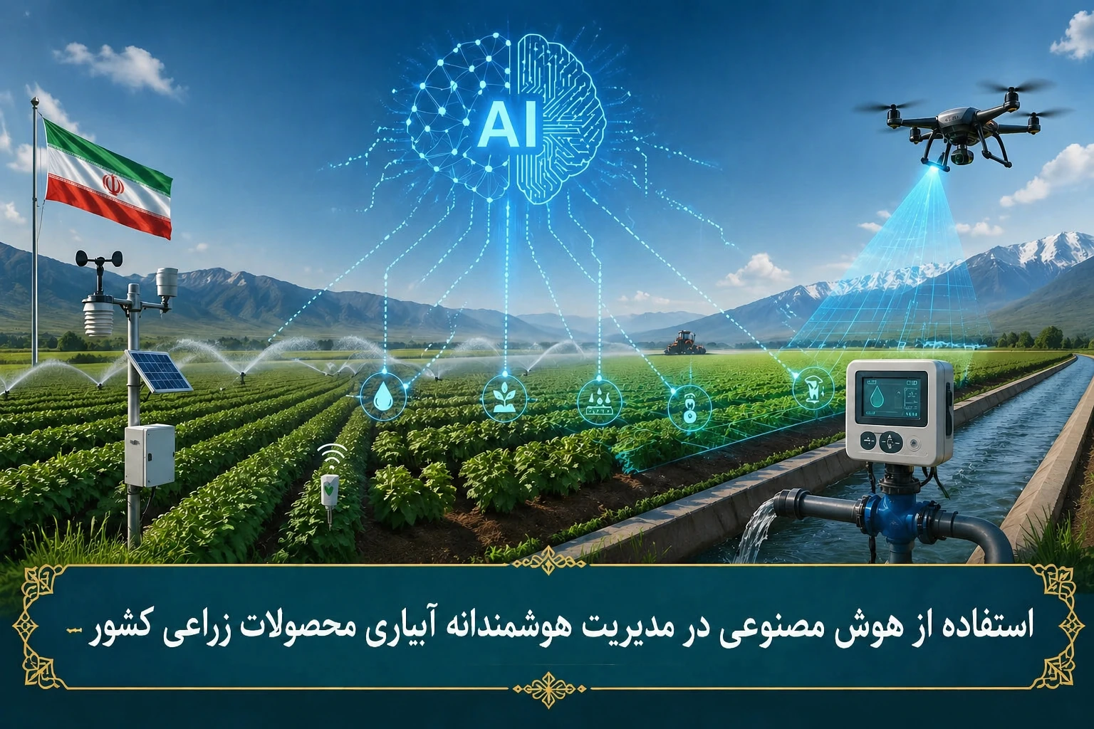استفاده از هوش مصنوعی در مدیریت هوشمندانه آبیاری محصولات زراعی کشور