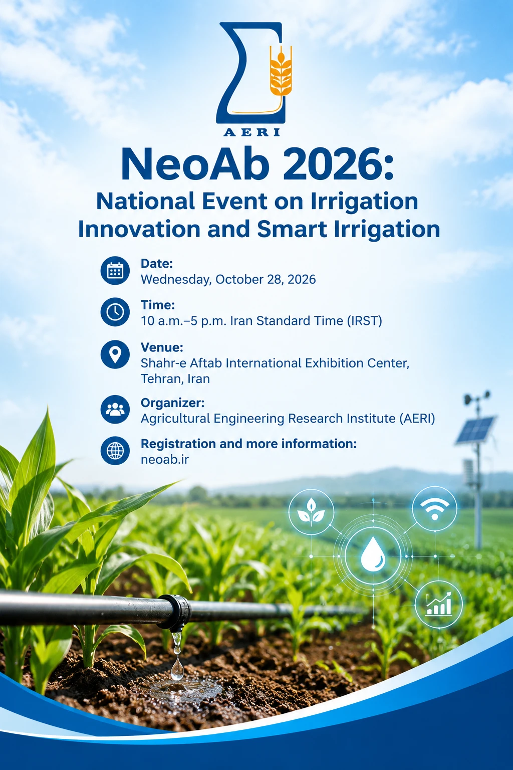 NeoAb 2026: National Event on Irrigation Innovation and Smart Irrigation
