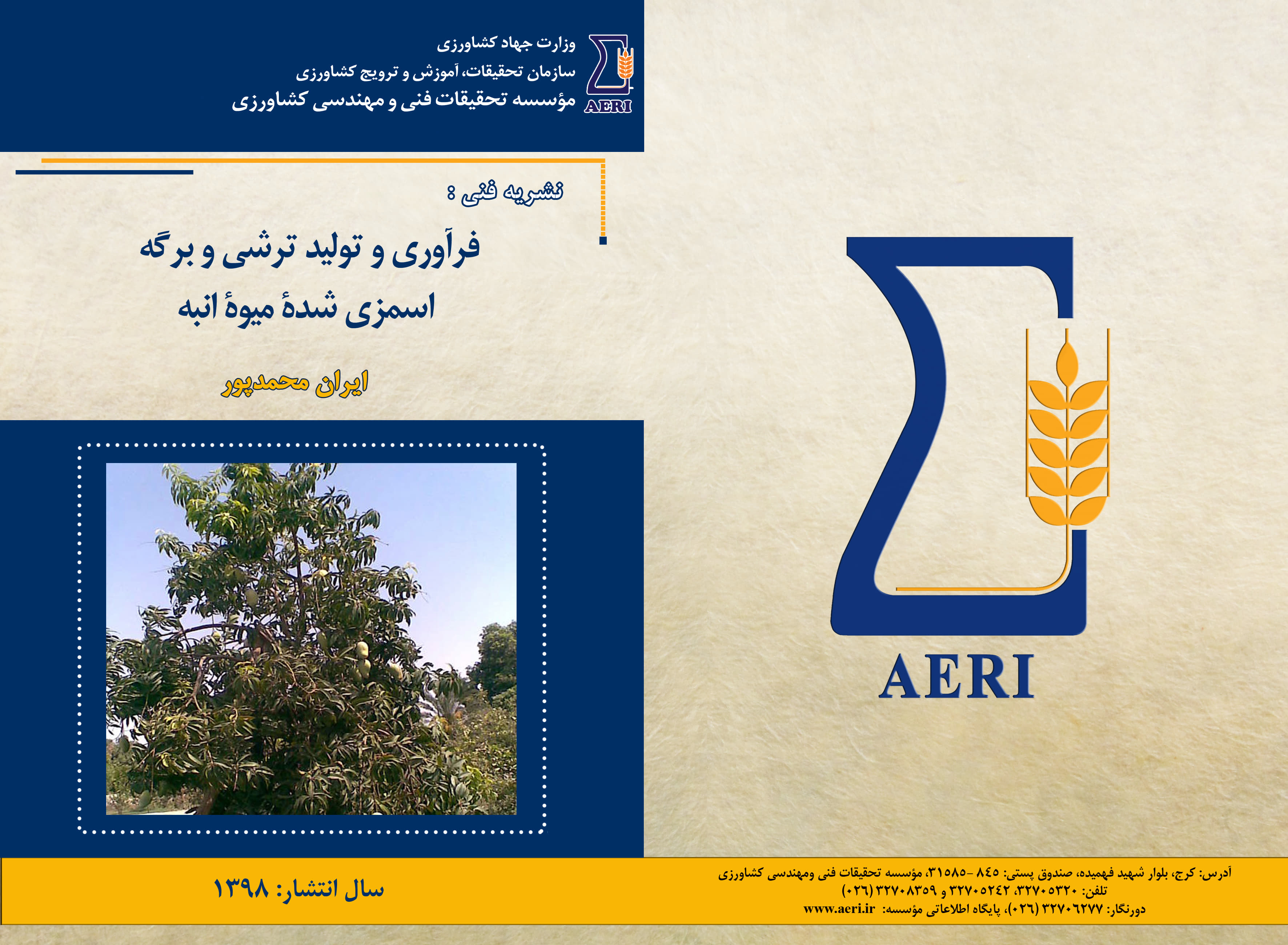 فرآوری ترشی و برگه اسمزی شده انبه