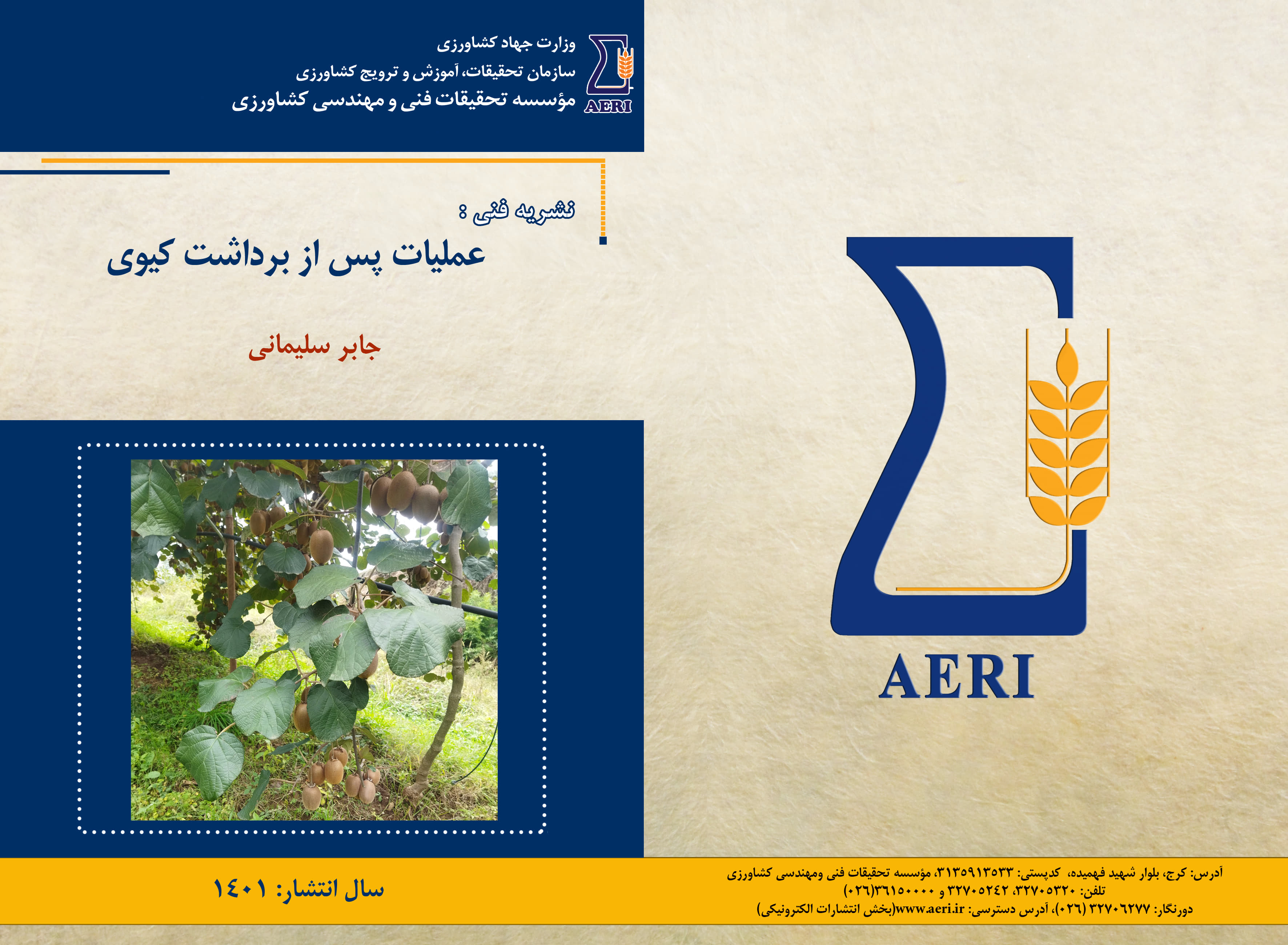 عملیات پس از برداشت کیوی