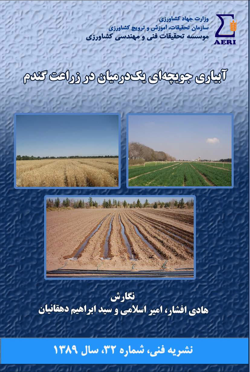 آبیاری جویچه‌ای یک‌درمیان در زراعت گندم
