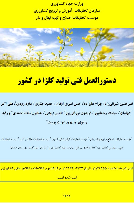 دستورالعمل فنی تولید کلزا در کشور